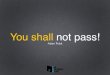 You Shall Not Pass - Security in Symfony