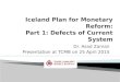 Iceland Plan for Monetary Reform: Presentation at Turkish Central Bank