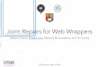 Joint Repairs for Web Wrappers