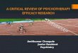Psychotherapy Efficacy Research: Critical Review