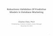 Predictive Model Robustness Validation