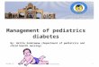 Evidence based nursing management of diabetes mellitus in children