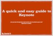 A guide to keynote