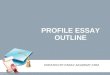 Profile essay outline