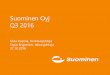 Suominen Oyj:n tulosesitys Q3 2016