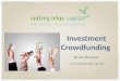 Investment and Crowdfunding - Including Direct Public Offering