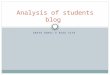 Analysis of students blog