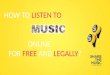 How to listen to music online for free and legally