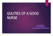 Qualities of a good Nurse