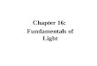 Fundamentals of light