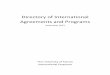Directory of International Agreements and Programs