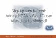 Step by step tutorial 9  Adding NOAAs Word Ocean Atlas data to Modestr
