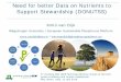 Need for better Data on Nutrients to Support Stewardship (DONUTSS)