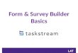 Form and survey builder training
