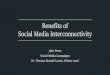 Social media interconnectivity