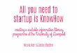 All you need to startup is KnowHow - Nicola Kerr & Zelda Chatten