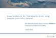 Opportunities for the Hydrographic Sector Using Satellite Observation Services
