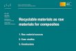 ARVI Recyclable materials as raw materials for composites, Kärki