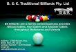 Billiard Tables, Snooker & Pool Tables Melbourne Victoria