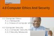 Chapter 4 Computer Ethics and Security