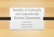 Benefits of Culturally and Linguistically Diverse Classrooms