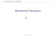 Mechanical Vibration Analysis lectures