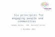 Six principles for engaging people and communities