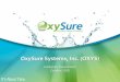 OxySure Systems Inc. - Investor Presentation