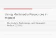 Using Multimedia in Moodle