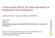 Linked Data efforts for data standards in biopharma and healthcare