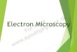 Electron microscopy | A youth Physicist