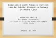 Compliance with Tobacco Control Law in Public Places: A Survey in Dhaka City
