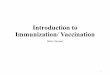 Introduction to immunization (vaccination) 2016 2017