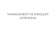 Indolent lymphoma-Management