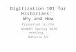 GAHWNY Spring 2016 Digitization for Historians