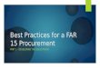 Best practices for a far 15 procurement part 1