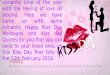 Kiss day quotes, wishes, wallpaper for him/her