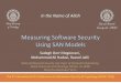 Measuring Software Security Using SAN Models