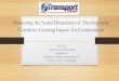Measuring the social dimension of development corridors