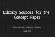Pecha kucha  library sources for the concept paper