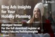 Bing Ads Holiday Insights for Campaign Planning