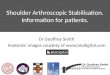 Arthroscopic shoulder stabilisation patient information