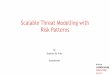 Scalable threat modelling with risk patterns
