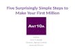 Five surprisingly simple steps to make your first Million