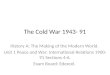 Cold War 1943-91 Flashcards