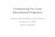 Fundraising for core educational programs