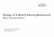 Design of a moto3 racing motorcycle