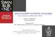 Detecting BGP Instability Using RQA