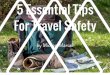 5 Essential Tips for Travel Safety Presentation
