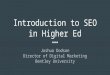 Introduction to SEO for Higher Ed
